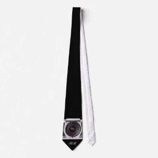 Retro 80s Camera Monogrammed Necktie