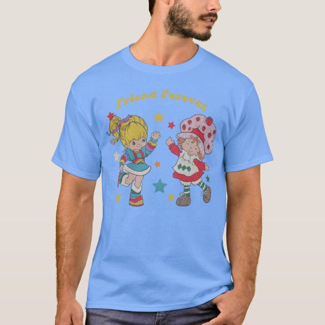 retro 80s Cartoon strawbery garden rainbow brite s T-Shirt (Front)