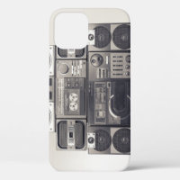 Retro 80s Cassette Recorders Pattern.