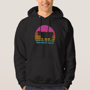 Retro 80s Cow Hoodie