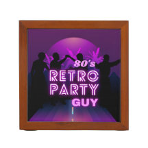 Retro 80s Disco Dance Party Neon Purple Funky 
