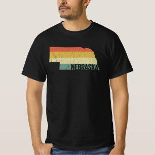 Retro 80s Distressed Vintage Sunset Nebraska T-Shi T-Shirt