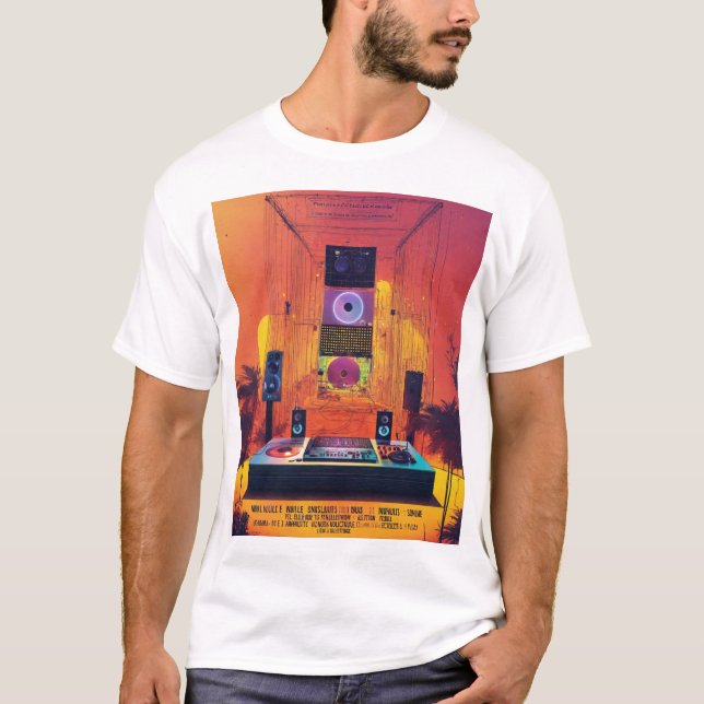  Retro 80s DJ Vibe T-Shirt Design (Front)