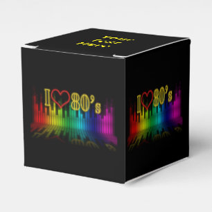 Retro 80's Equalizer Party Custom Favour Box