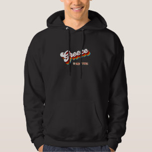 Retro 80s Greece New York Ny Hoodie