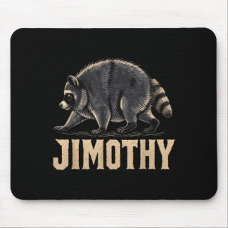 Retro 80s Jimothy Racoon Artwork Mouse Pad