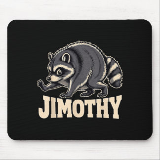 Retro 80s Jimothy Racoon Design Mouse Pad