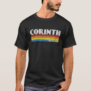 Retro 80s Mississippi MS Souvenir Corinth T-Shirt