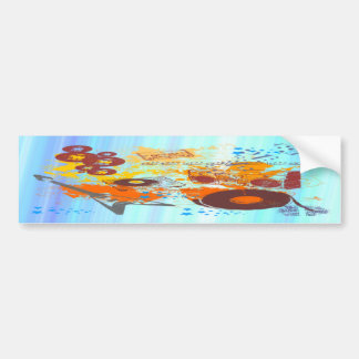 Retro 80's Music Bumper Sticker