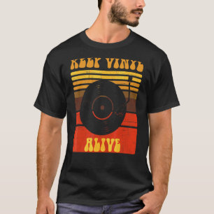 Retro 80s Music Vintage Old School Record Player T-Shirt
