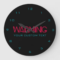 Retro 80's Neon lights Warning