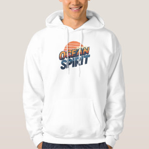 Retro 80s "Ocean Spirit" Sunset Hoodie