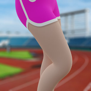 Retro 80s Pink Sport Running Shorts Leggings