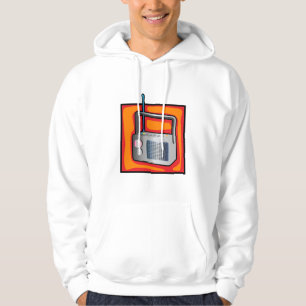 Retro 80s Pop Art Radio Vibrant Vintage Hoodie