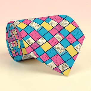 Retro 80s Pop Culture Custom Necktie