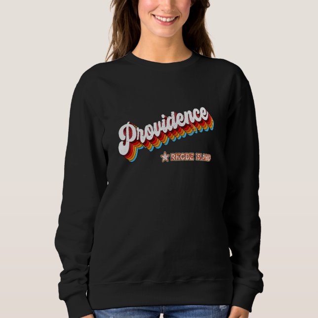 Retro 80s Providence Rhode Island Ri Sweatshirt (Front)