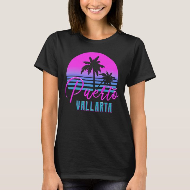 Retro 80s Puerto Vallarta T-Shirt (Front)