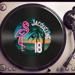 Retro 80s Record Neon Flamingo 18th Birthday Invitation<br><div class="desc">👉 Celebrate your birthday with this vintage themed faux vinyl record 18th birthday party invitation! This totally retro 80s design with a neon pink flamingo and tropical sunset will certainly put a smile on your face! - Simply click to personalise this design 🔥 My promises - This is unique -...</div>