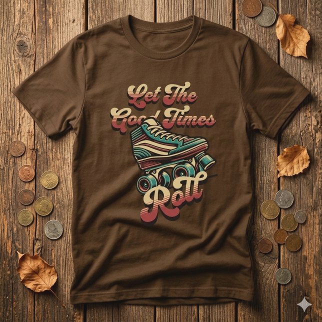 Retro 80s Rollerskate T-Shirt (Creator Uploaded)