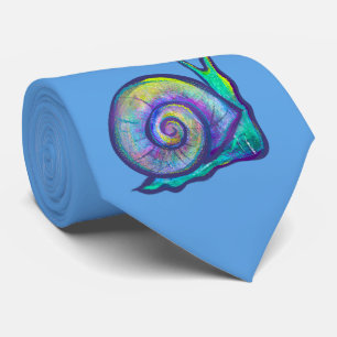 Retro 80s Snail                                    Tie