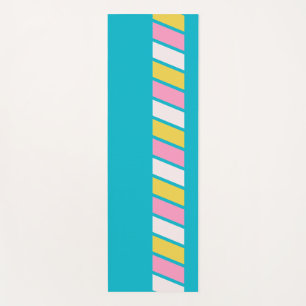 Retro 80s Stripes Yoga Mat