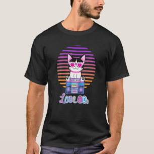 Retro 80s Style Cat Love 80 S Graphic Style Vintag T-Shirt