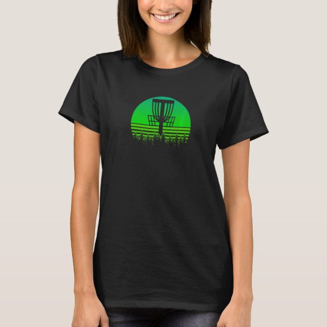 Retro 80s Style Frisbee   T-Shirt (Front)