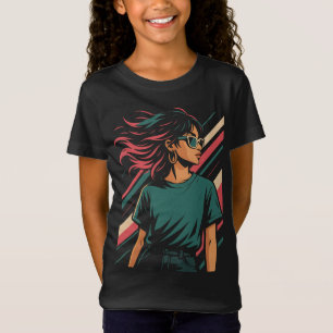 Retro 80s Stylish Woman Graphic Tee Vintage Aest