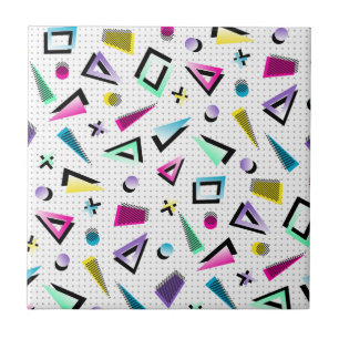 Retro 80s trend tile