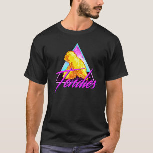Retro 80s Vaporwave Chicken Tendies Dank Meme T-Shirt