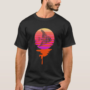 Retro 80s Vaporwave Tropical Angel Fish T-Shirt