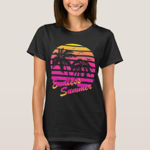 Retro 80s Vaporwave Tropical Endless Summer T-Shirt