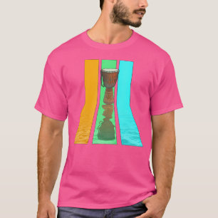 Retro 80S Vintage Style Djembe Drum T-Shirt
