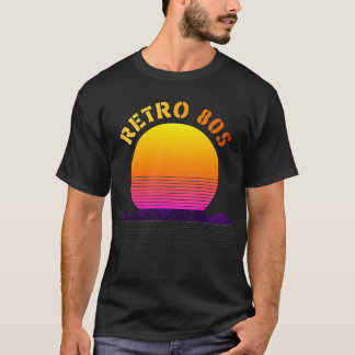 Retro 80s Vintage Sunset  T-Shirt