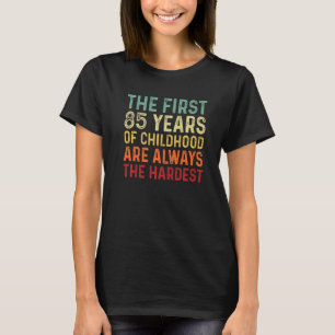 Retro 85 Years Old Men Women Saying 85th Birthday T-Shirt