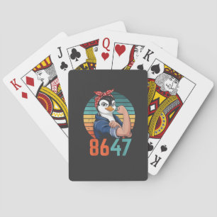 Retro 8647 Is It 2028 Yet Anti Trump Penguin Playing Cards