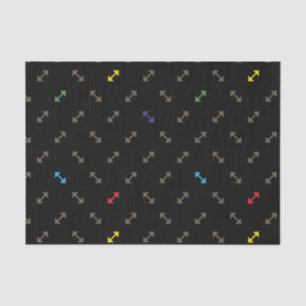 Retro 8 bit Gym Weights Pattern Tissue Paper