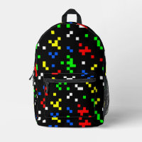 Retro 8 Bit Video Game Graphics Pattern