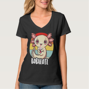 Retro 90s Axolotl Bobalotl Axolotl Boba Tea T-Shirt