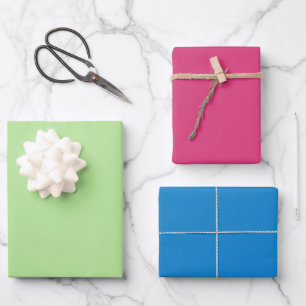 Retro 90s Colour Block Wrapping Paper Sheet