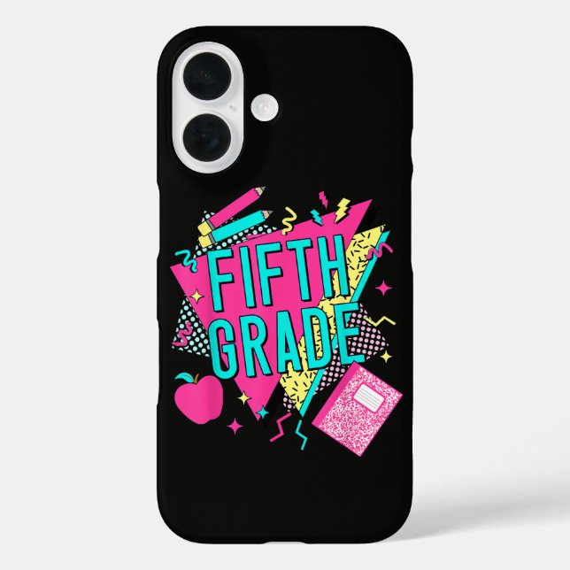 Retro 90s Grade Teacher Back to School Case-Mate iPhone Case (Back)