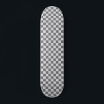 Retro 90s Grey Chequered Pattern Chequerboard Skateboard<br><div class="desc">Grey Chequered Pattern Retro 90s Chequerboard Skateboard</div>