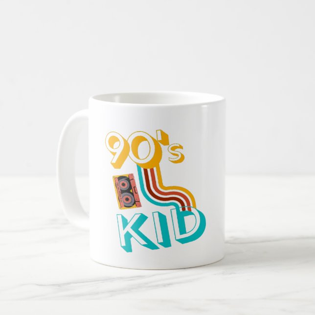 RETRO 90'S KID - CASSETTE LOVERS COFFEE MUG (Front Left)