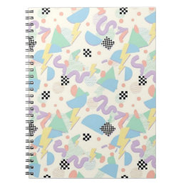 Retro 90s Memphis Aesthetic Pattern Notebook