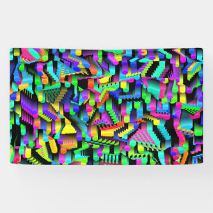 RETRO 90S PATTERN ACCENT BANNER