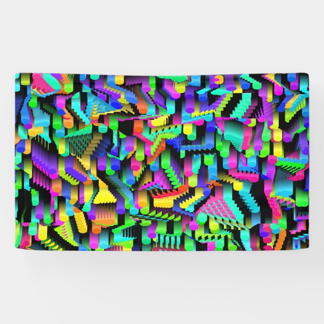 RETRO 90S PATTERN ACCENT BANNER (Horizontal)