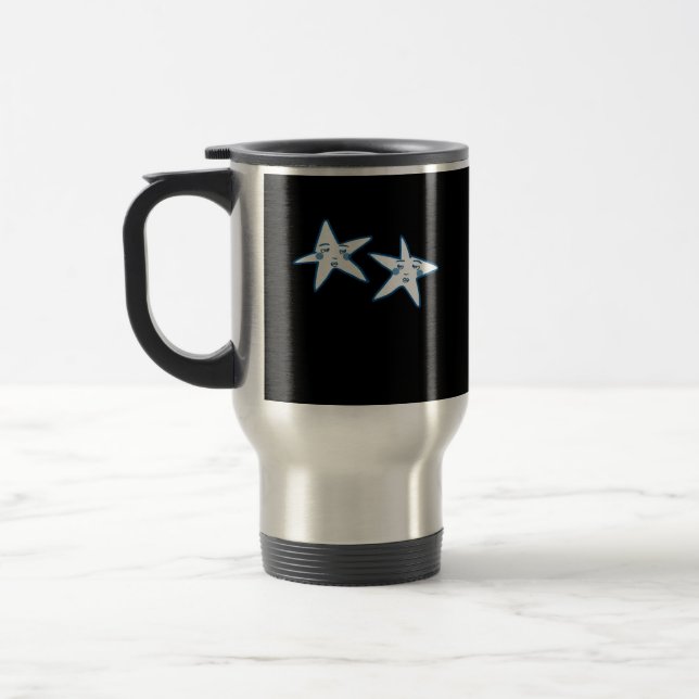 Retro 90s Whimsigoth Aesthetic Travel Mug (Left)