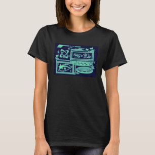 Retro 90s Y2K Vintage Space Center Control Room Sc T-Shirt