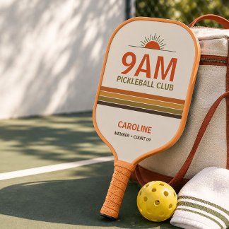 Retro 9 AM Pickleball Club  Paddle