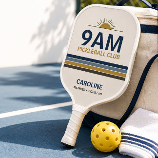 Retro 9 AM Pickleball Club  Paddle